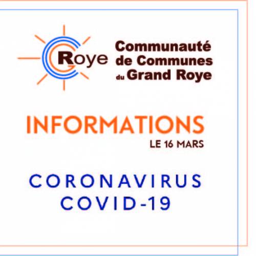 ⚠️ Point de situation Coronavirus - 16 Mars ⚠️